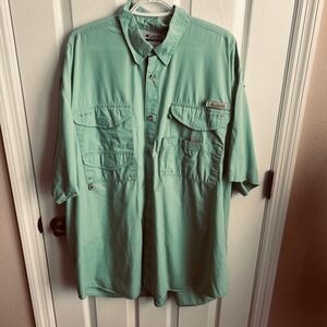 Columbia Sportswear Men's XXL Fishing Shirt Button‎ Down Short Sleeve